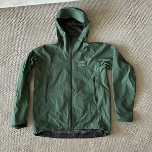 Green Arcteryx Beta Rain Jacket